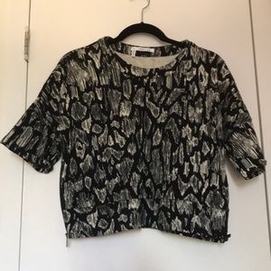 10 Crosby Derek Lam patterned top with zippers